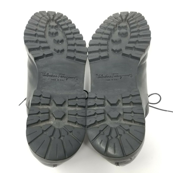 Salvatore Ferragamo Leather Lace Up Derby Oxford - Picture 8 of 8